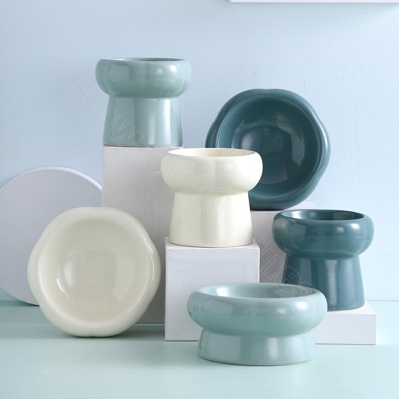 ストアー 値下げ中 激安 犬用食器 猫用食器 フードボウル 食器 餌入れ 皿 食べやすい 高い 陶器