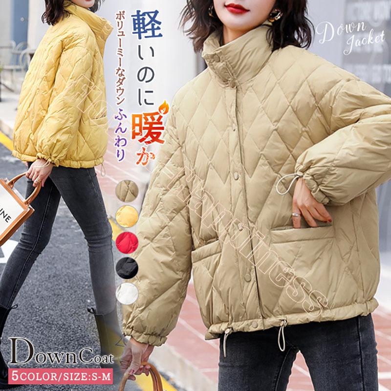 ダウンジャケット レディース ダウンコート ショート丈 中綿 アウター コート暖かい ボリューム フード ポケット 付き 防風 軽量 ミセス 大きいサイズ 韓国風 Flower U04 Flower Happiness 通販 Yahoo ショッピング