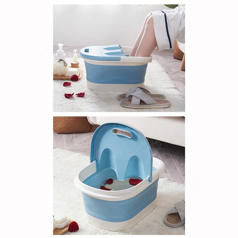 折りたたみ式足湯器 バケツ ボウル 足浴 軽量 コンパクト 家庭用自宅 温め グッズ お風呂 休み 足温バケツ おしゃれ冷めにくい 温める