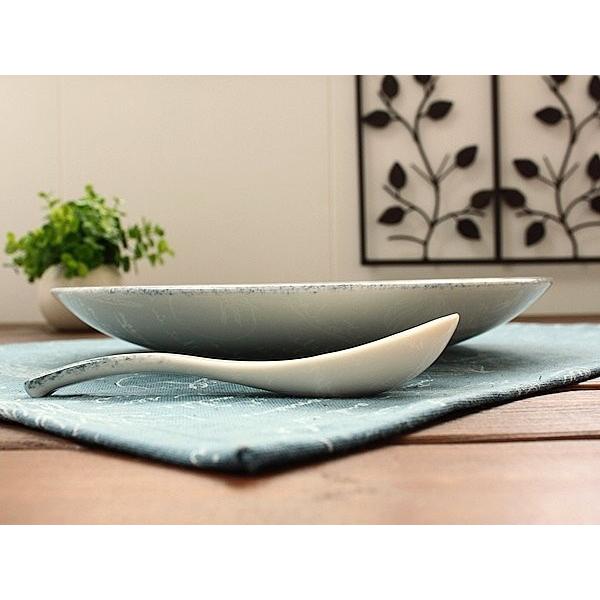 Heart プレート&レンゲセット (洋食器 白い食器 大皿 盛皿 お皿 れんげ