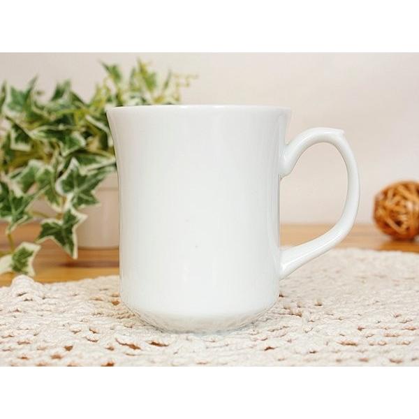 ホワイトstylishマグカップ (洋食器 白い食器 アウトレット 日本製)｜flower-may｜04