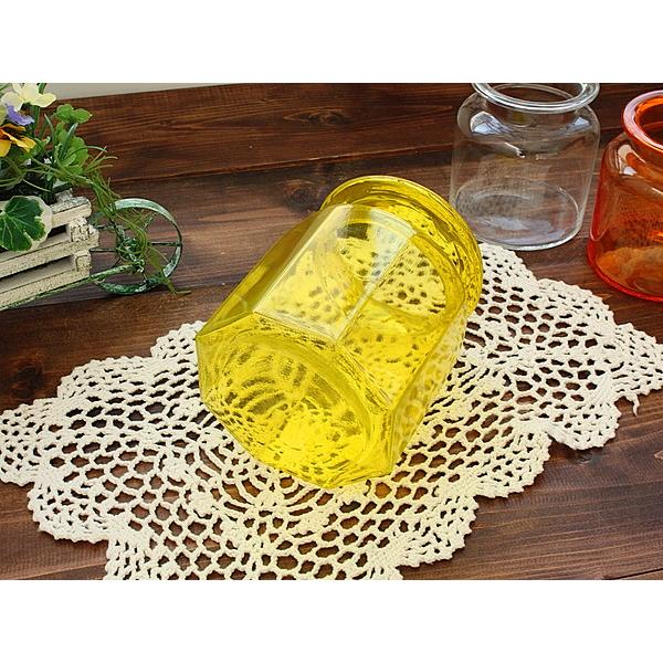 YELLOWガラス瓶(洋食器 ガラス 瓶 収納 ボトル 容器 お洒落