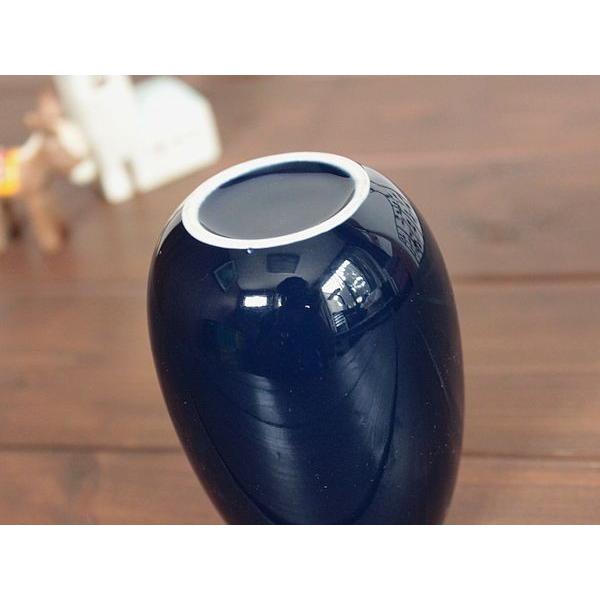 ネイビーブルー 花瓶・フラワーベース 陶器製
