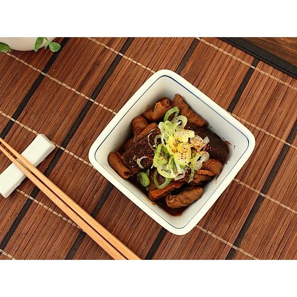 強化磁器 四角小鉢 (和食器 小鉢 鉢 煮物鉢 ボウル アウトレット 訳