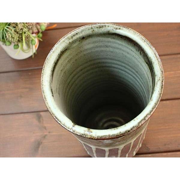 手造り 赤土釉垂らし花瓶 (和食器 花器 花瓶 手づくり 多治見美濃焼