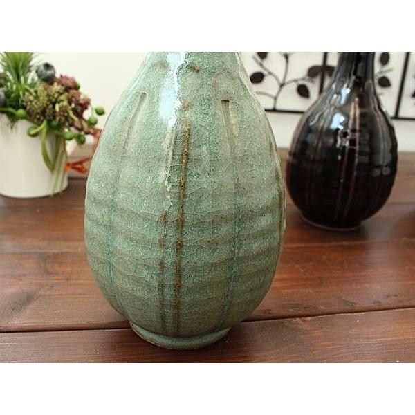 手造り 鶴首花瓶(貫入入り) (和食器/花器/花瓶/手づくり/手造り/多治見