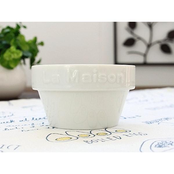 La Maisonスタックカップ (洋食器 スフレ スタック オーブン ボウル 鉢 アウトレット込み 日本製)｜flower-may｜04