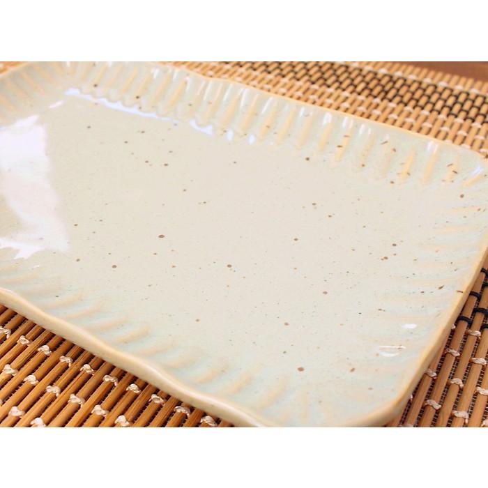 長角皿(洋食器 和食器 しのぎ お皿 長角皿 中皿 刺身皿 スクエア