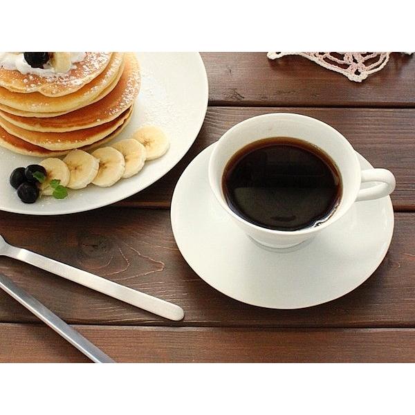 高台コーヒーカップ&ソーサー (洋食器 白い食器 伏せ焼き 紅茶