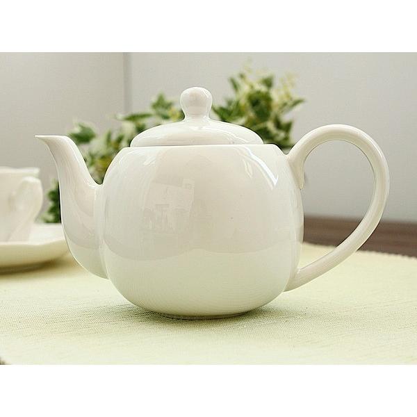 ころりんポット (洋食器 ティーポット 紅茶 お茶 白い食器