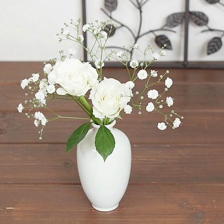 白い 一輪挿し (花器 花瓶 フラワーベース インテリア アウトレット