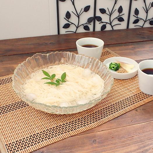 ガラスそうめん盛鉢(※アウトレット商品の為、ガタ付きます。洋食器