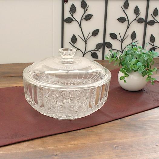 蓋付ガラスボウル(洋食器 保存容器 蓋付き 保存 ガラス インテリア