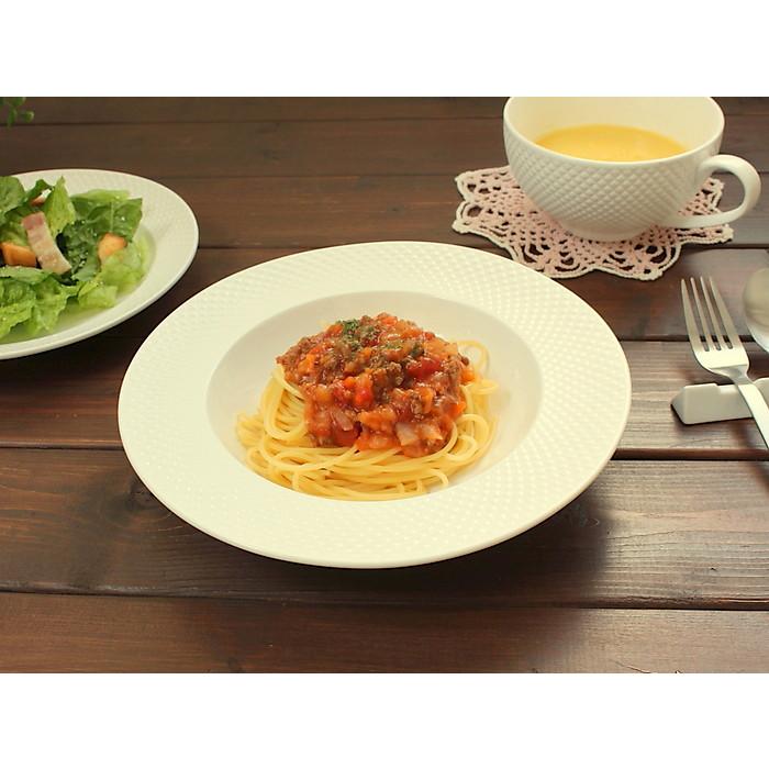 LA BETTOLA(ラ・ベットラ)MESH リム パスタスープ皿 (洋食器 白い食器 