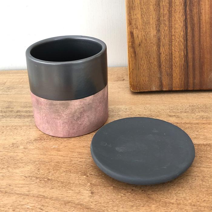 資 植木鉢 NA017-080BR ダークグレー＆パープルブラウン ツートン 陶器