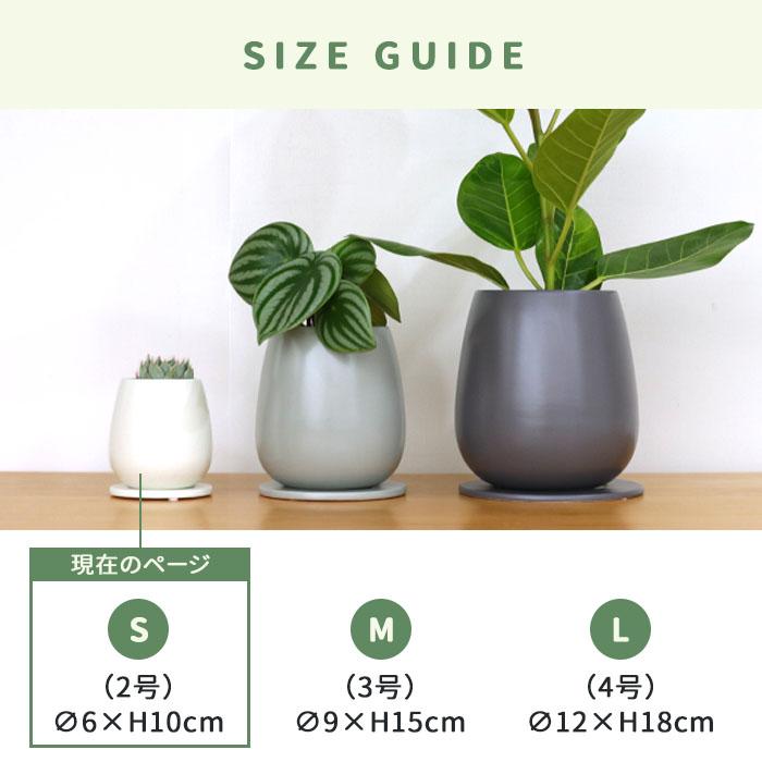 カラーが選べる植木鉢 たまごさん Sサイズ 資 PP-0032-S 2号