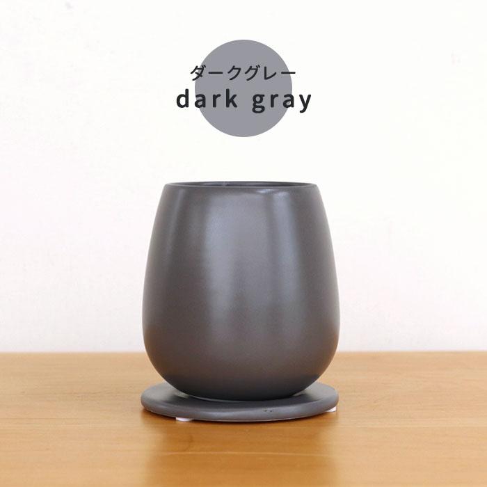 カラーが選べる植木鉢 たまごさん Sサイズ 資 PP-0032-S 2号 受皿付