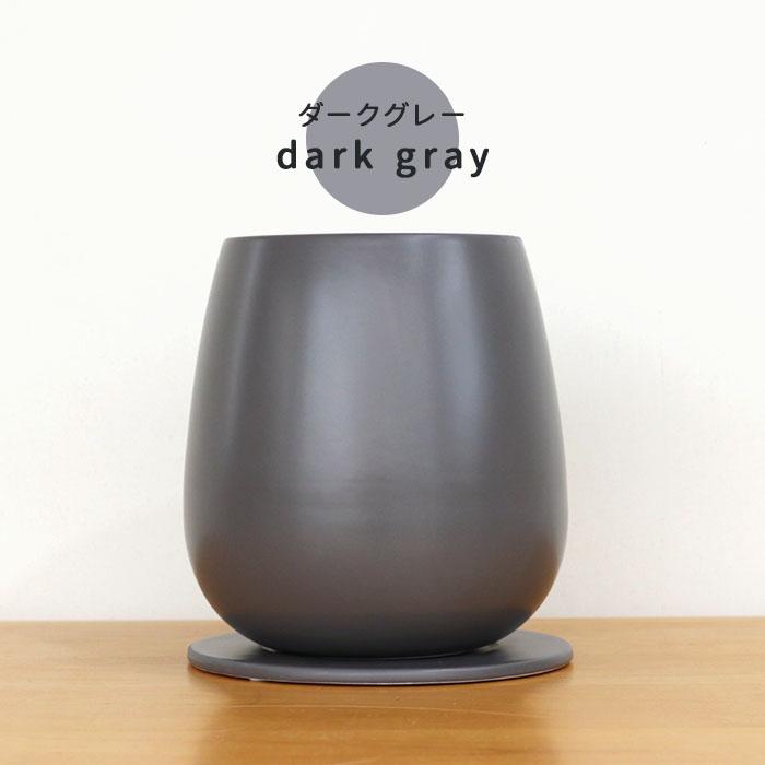 カラーが選べる植木鉢 たまごさん Lサイズ 資 PP-0032-L 4号 受皿付