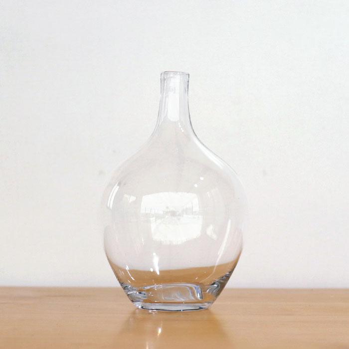 お壺さん クリア 資 PCVG-7M-CL 17cm×28.5cm ガラス 花瓶 フラワー