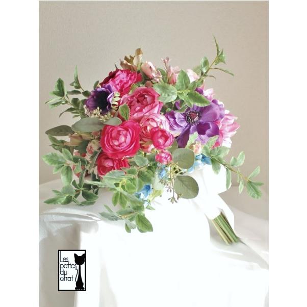 超安い品質 ブートニアとセットでお届けいたします 造花 ウェディングブーケ ラナンキュラス アネモネ グリーン クラッチブーケ 生花 Techskills Ie