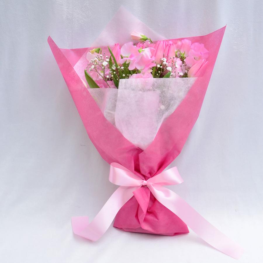 ホワイトデー 卒業祝 入学祝 就職祝 退職祝 プレゼント 合格 入学 送別 退職   誕生日 プレゼント チューリップ 花束  お祝い 春の花束 Mサイズ | エーデルワイス花の贈り物 | 11