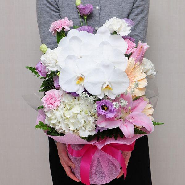 転勤花 退職花 昇進花 昇格花 栄転花 就任祝い花 花 お祝い用 胡蝶蘭の洋風アレンジメント アレンジメント Ar Phalae 花束ギフト花工房 誕生日翌日配達 通販 Yahoo ショッピング