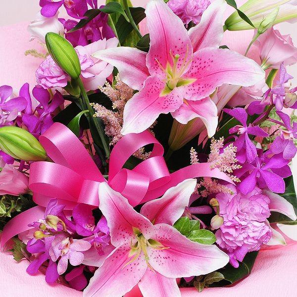 花ギフト 花 花束 誕生日 ユリ 花束 ギフト 生花 花束 誕生日 ピンクの百合 ピンクリリー アレンジメント エーデルワイス 花 Ar Plily50 花束ギフト花工房 誕生日翌日配達 通販 Yahoo ショッピング