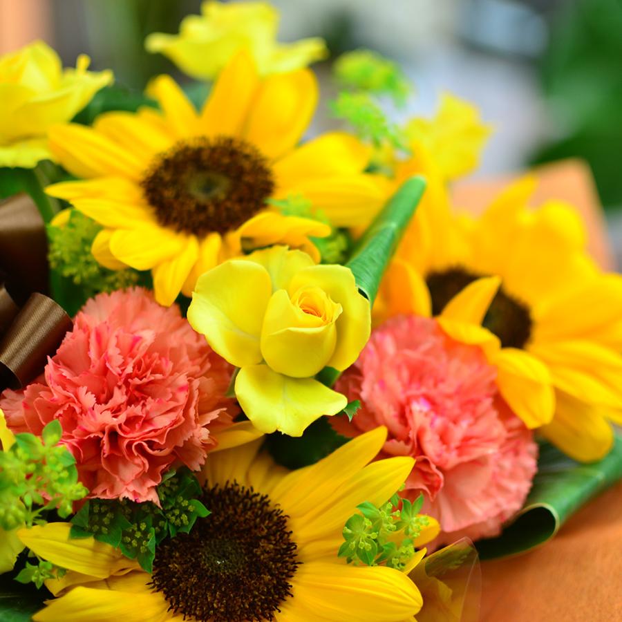 エーデルワイス花の贈り物 花 ギフト セット ひまわり 誕生日