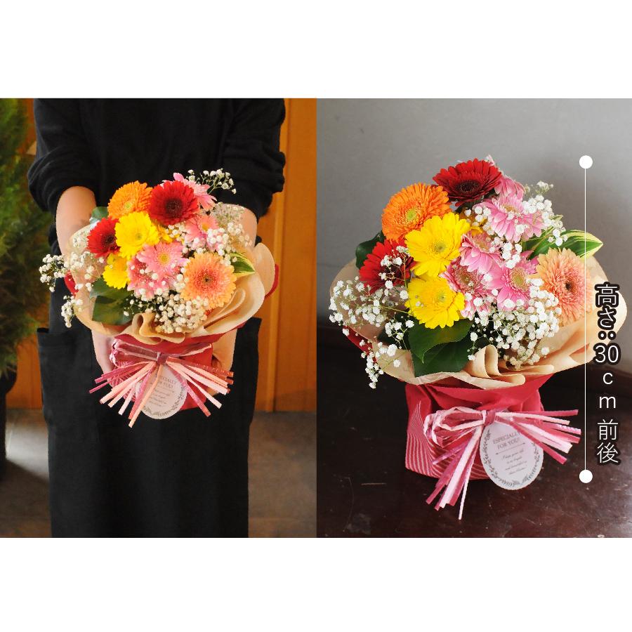 エーデルワイス花の贈り物 誕生日 プレゼント 花束 ガーベラ 生花 花