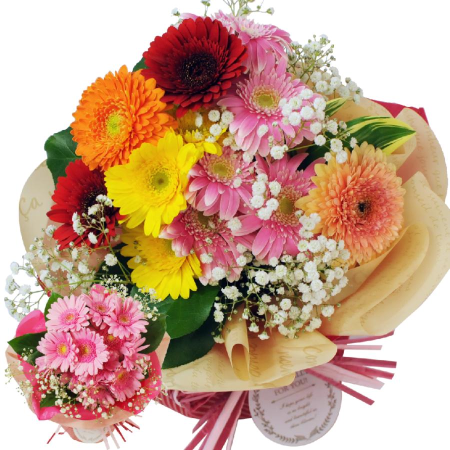 エーデルワイス花の贈り物 誕生日 プレゼント 花束 ガーベラ 生花 花