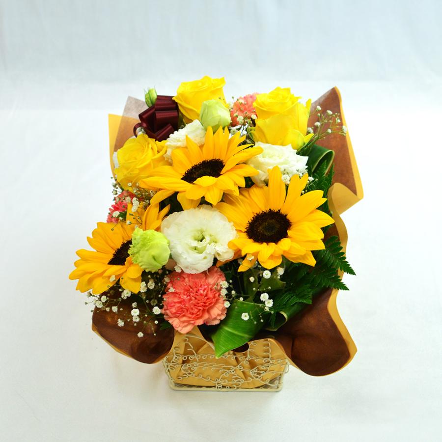 エーデルワイス花の贈り物 爆買 ひまわり 生花 誕生日 プレゼント