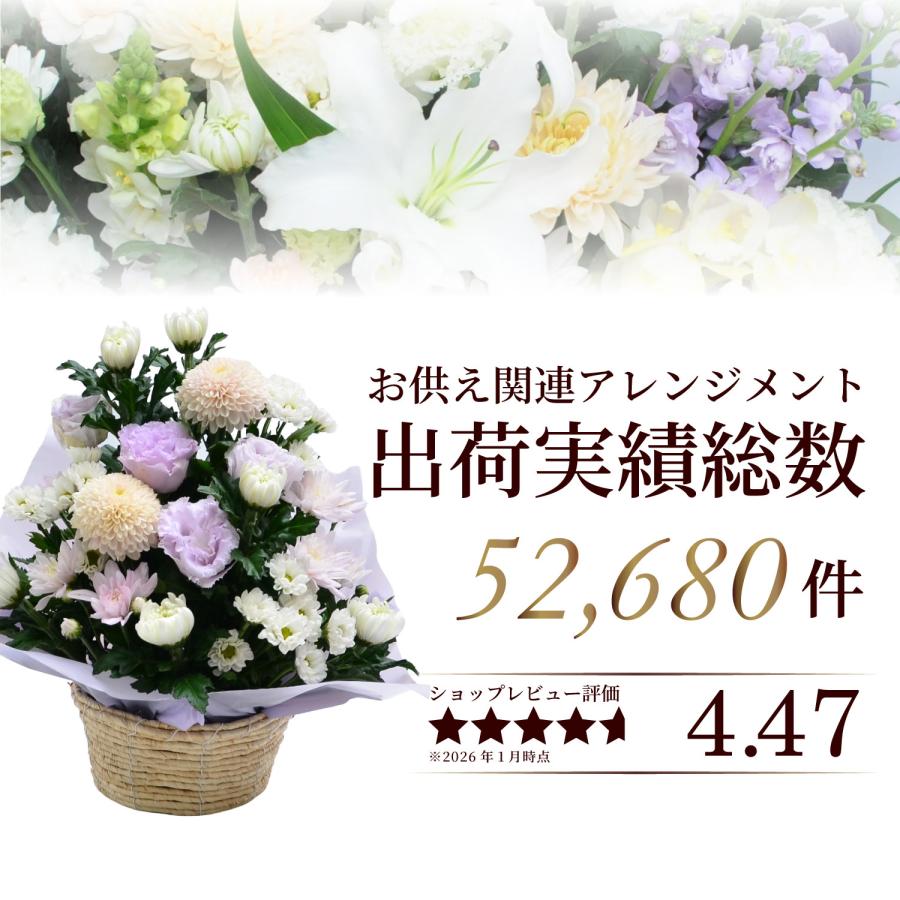 エーデルワイス花の贈り物 春のお彼岸 お供え 花 贈る 供花 法事 命日
