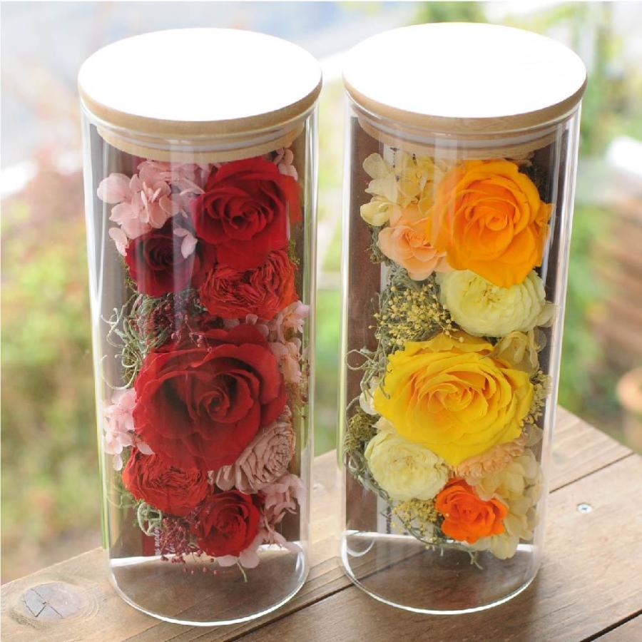 誕生日プレゼント 記念日 プレゼント 彼女 結婚記念日 結婚祝い プレゼント ガラスボトル プリザーブドフラワーシュシュグランデ