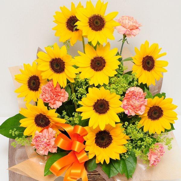 エーデルワイス花の贈り物 ひまわり 花 誕生日プレゼント フラワー