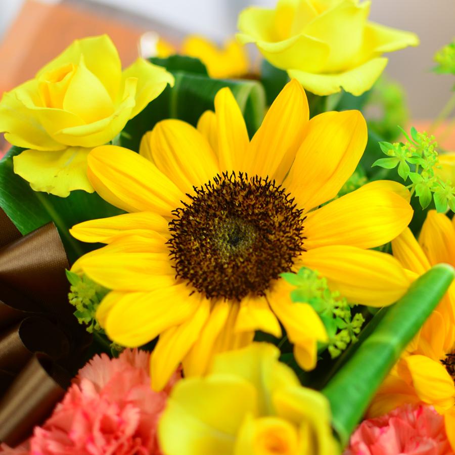 エーデルワイス花の贈り物 花 ギフト ひまわり 誕生日プレゼント