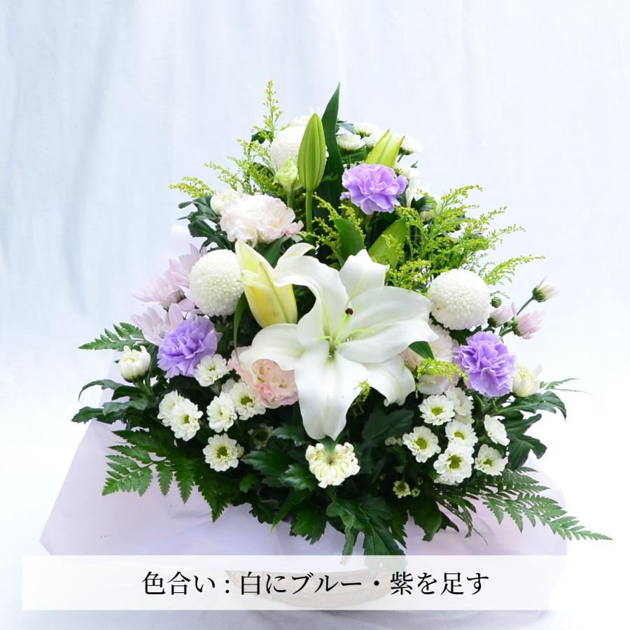 エーデルワイス花の贈り物 春のお彼岸 お供え 翌日配達 枕花 四十九日