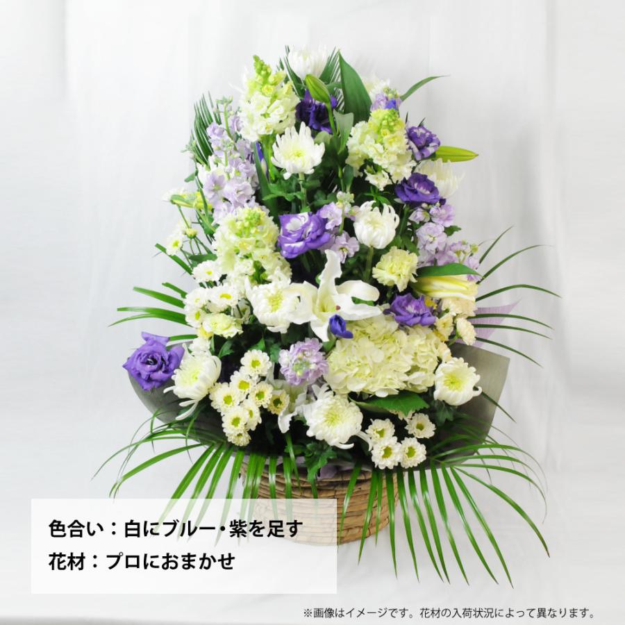 御供え花　仏花　法事　白百合アレンジ　造花 ◎仏花 お供え花 造花 菊 白百合 アレンジメント 1対◎ - メルカリ