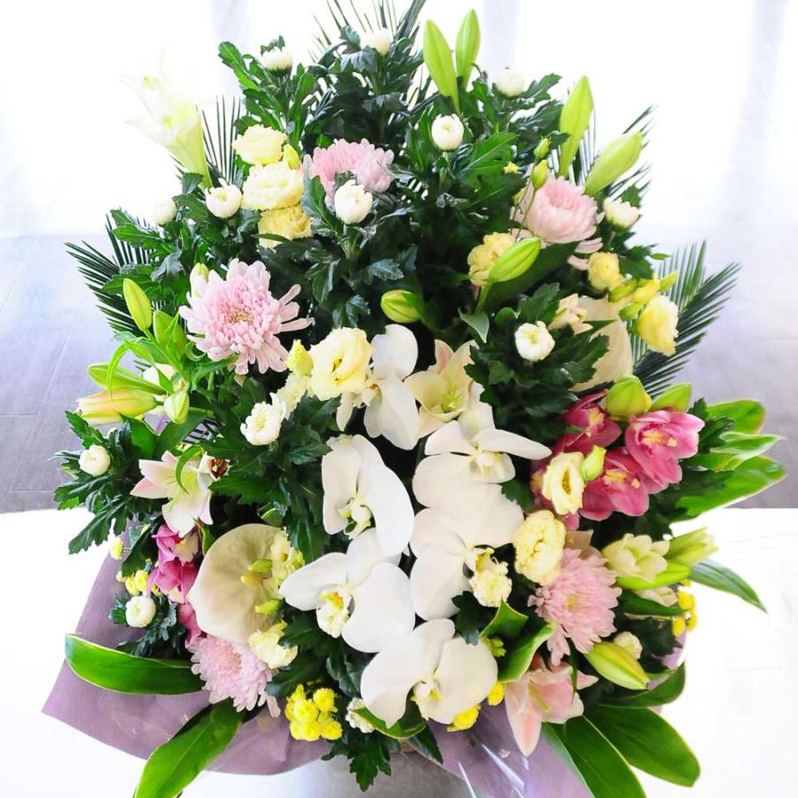 100 の保証 お供え 花 お悔やみ 花 お供え お悔やみ お彼岸 仏花 お供え 花 お悔やみ 法事 お供え物 供花 仏花 蘭と百合お供え アレンジメント 葬儀 命日 四十九日 一周忌 再再販 Www Technet 21 Org