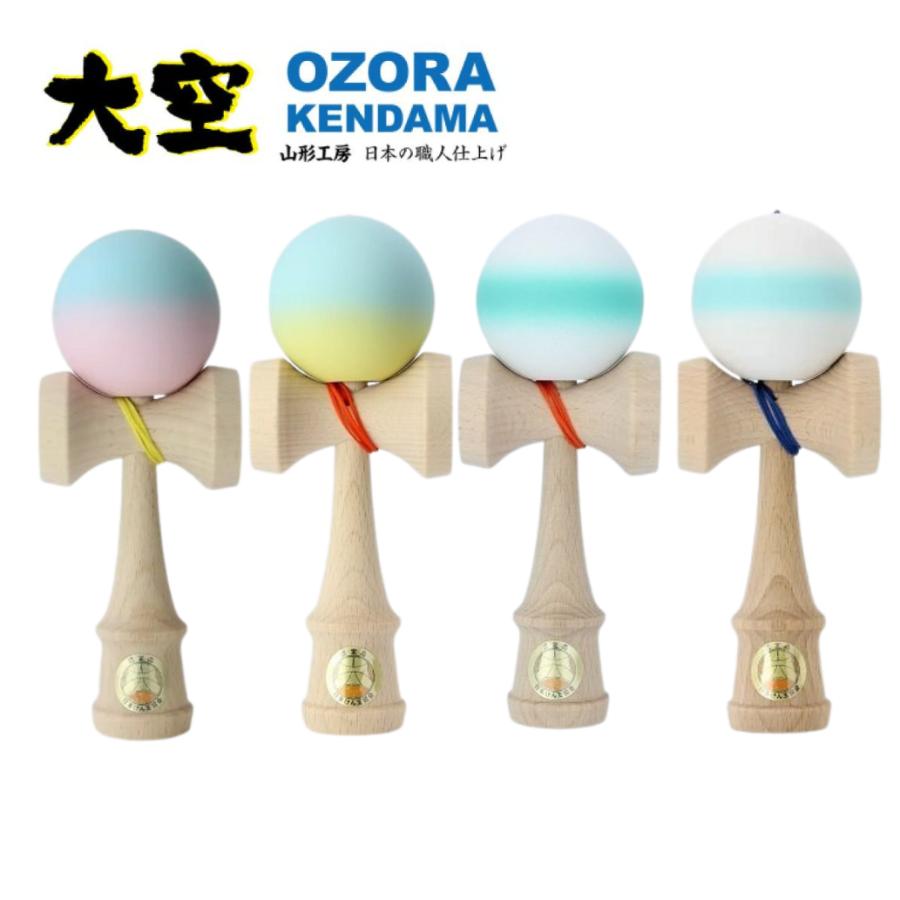 山形工房 競技用 けん玉 大空 日本けん玉協会 認定 Matte マット 水色&amp;ピンク 水色&amp;黄色（Yahoo!・KENDA-MART）