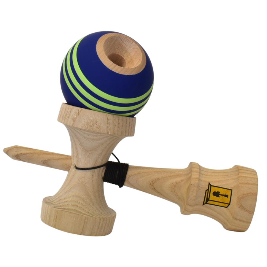 Cereal kendama Navy Lime Trinity Shape Ash + Beech Cloud+clear塗装