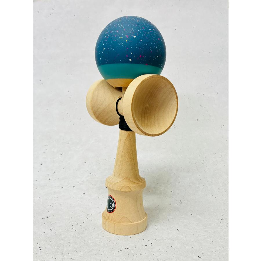 Okendama SPLATTER - REVO Full Maple Blue オーケンダマ けん玉