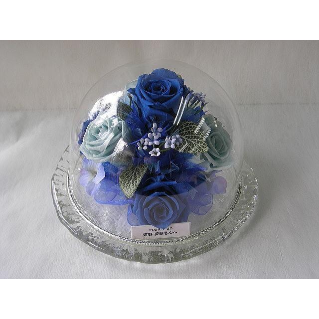 ガラスドームタイププリザーブドフラワー