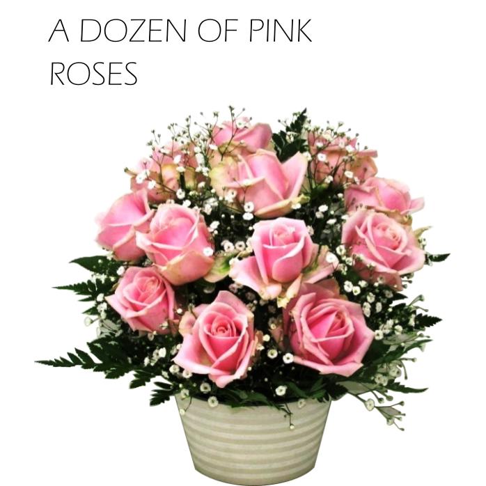 最大55 オフ ピンク薔薇12本のフラワーアレンジメント 誕生日 記念日 彼女 彼氏