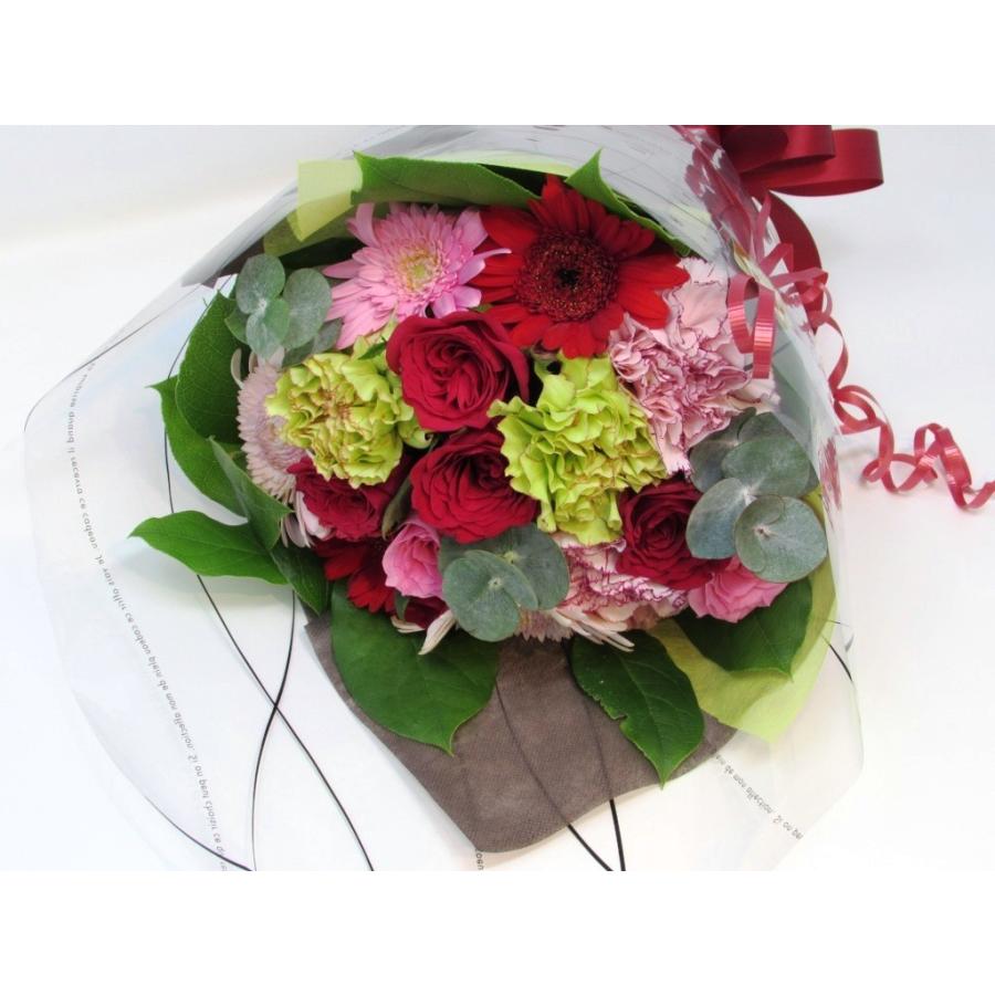 季節のお花たっぷりブーケ 赤系 誕生日 プレゼント 記念日 彼女 彼氏 友達 Bouq2980 Red フラワーエキスプレス ヤフー店 通販 Yahoo ショッピング