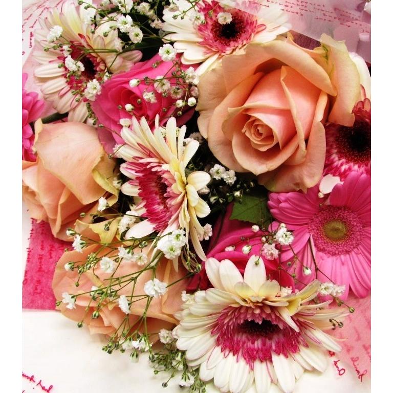 爆買い 薔薇とガーベラが入った長い形の花束 誕生日 プレゼント 彼女 彼氏 友達 記念日 Aynaelda Com