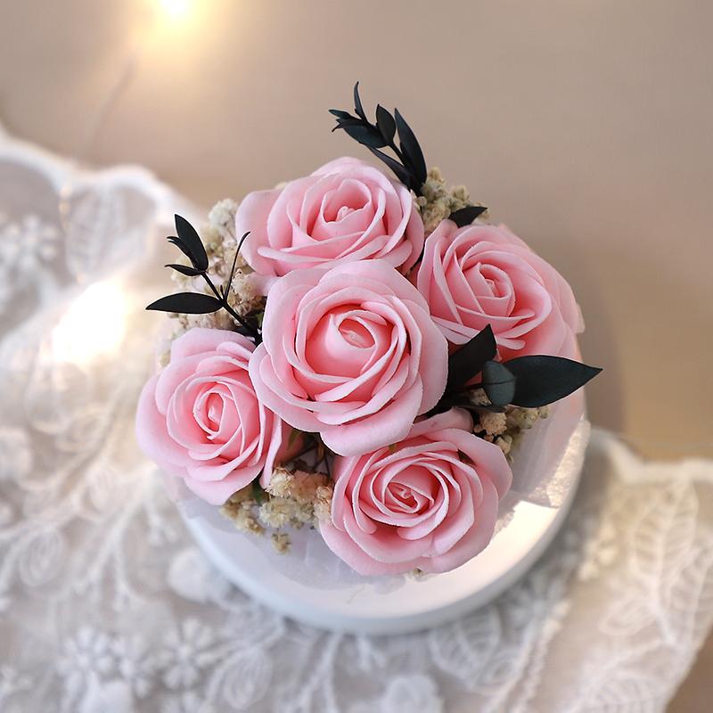 ピンク　花束　ソープフラワー　小さい　かわいい　プレシャスA　プチギフト |  | 03