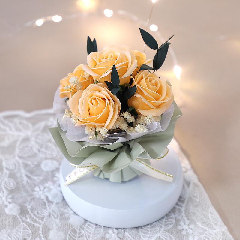 イエロー　かわいい　ソープフラワー　小さい　プレシャスB　ギフト　プチ　 | 