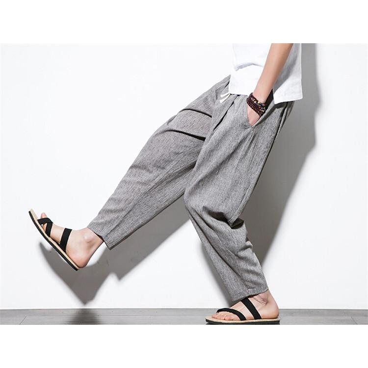 サルエルパンツ メンズ 夏 ワイドパンツ メンズ リネンパンツ チノパン ゆったり 夏 サマー ボトムス 涼しいズボン Fkz124 Flowerstore 通販 Yahoo ショッピング