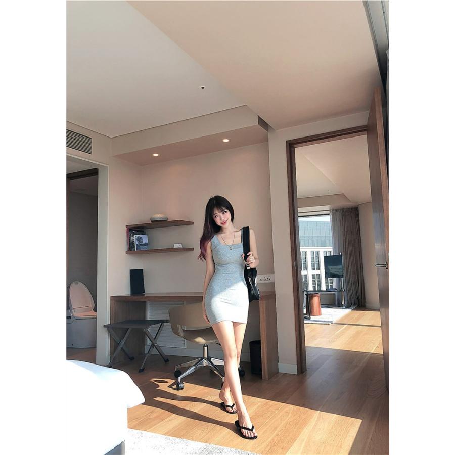 ワンピース レディース ミニ丈 細身 Tシャツワンピース ノースリーブ 無地 タイト キャミワンピ インナー セクシー 春夏秋 Flower026 Flowerstore 通販 Yahoo ショッピング