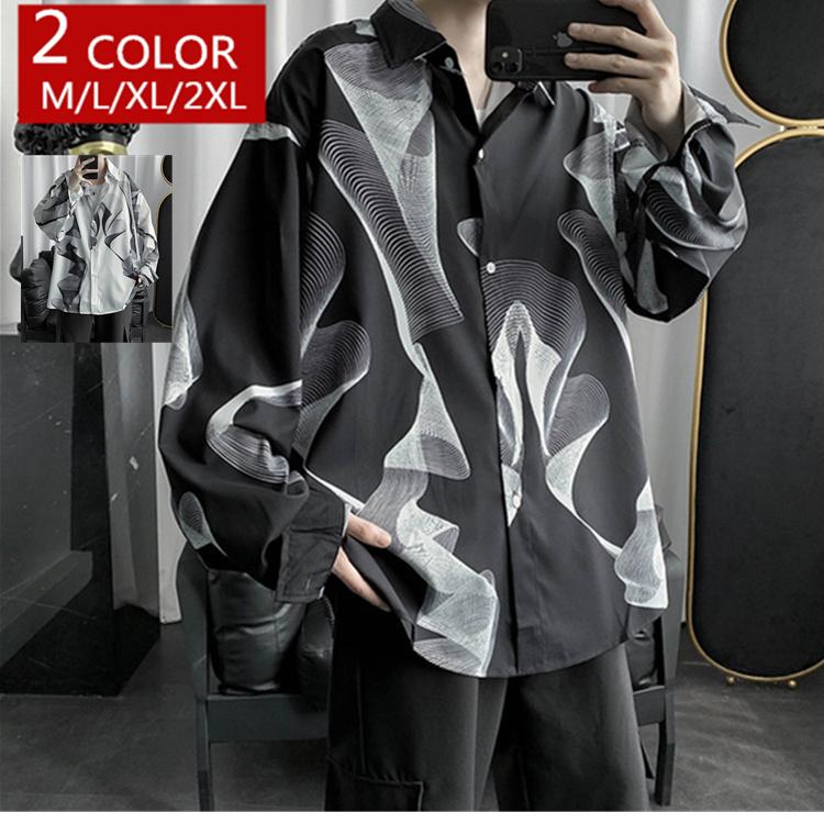 カジュアルシャツ メンズ トップス 長袖 柄 フラワー 総柄 ボタンシャツ プリントシャツ 柄シャツ 秋冬 スリム フィット かっこい Flower354 Flowerstore 通販 Yahoo ショッピング